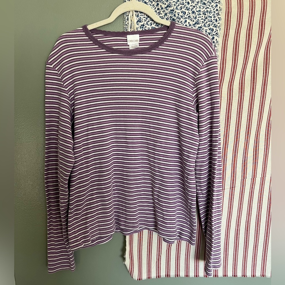 CHEROKEE Purple Striped Sweater